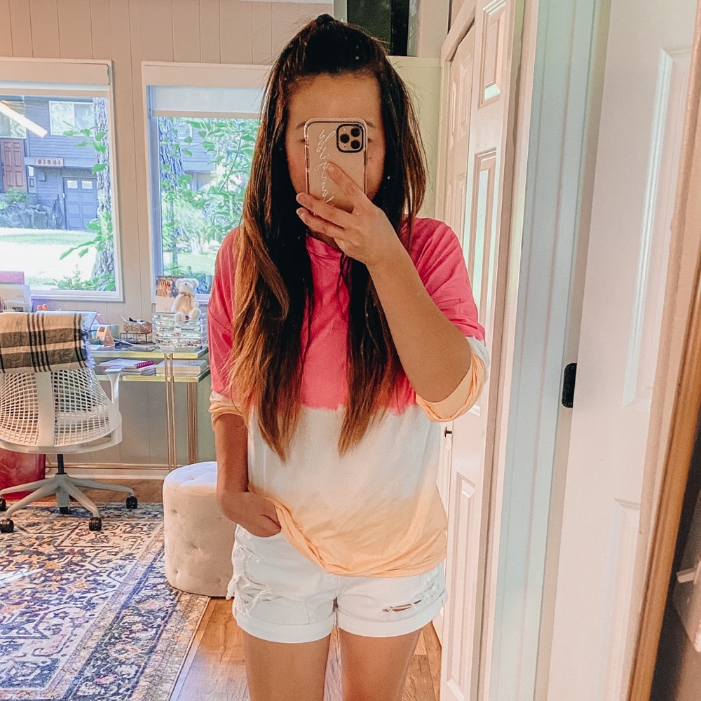 Tie dye long sleeve tee (4 colors)